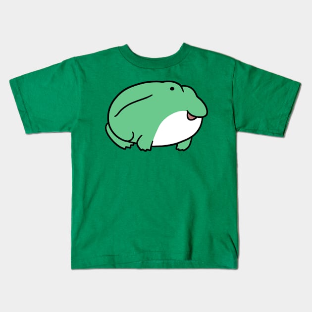 Cute Fat Frog Kids T-Shirt by saradaboru